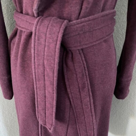 UGG Duffield Fleece Belted Robe Burgundy Wine XS - Picture 9 of 13